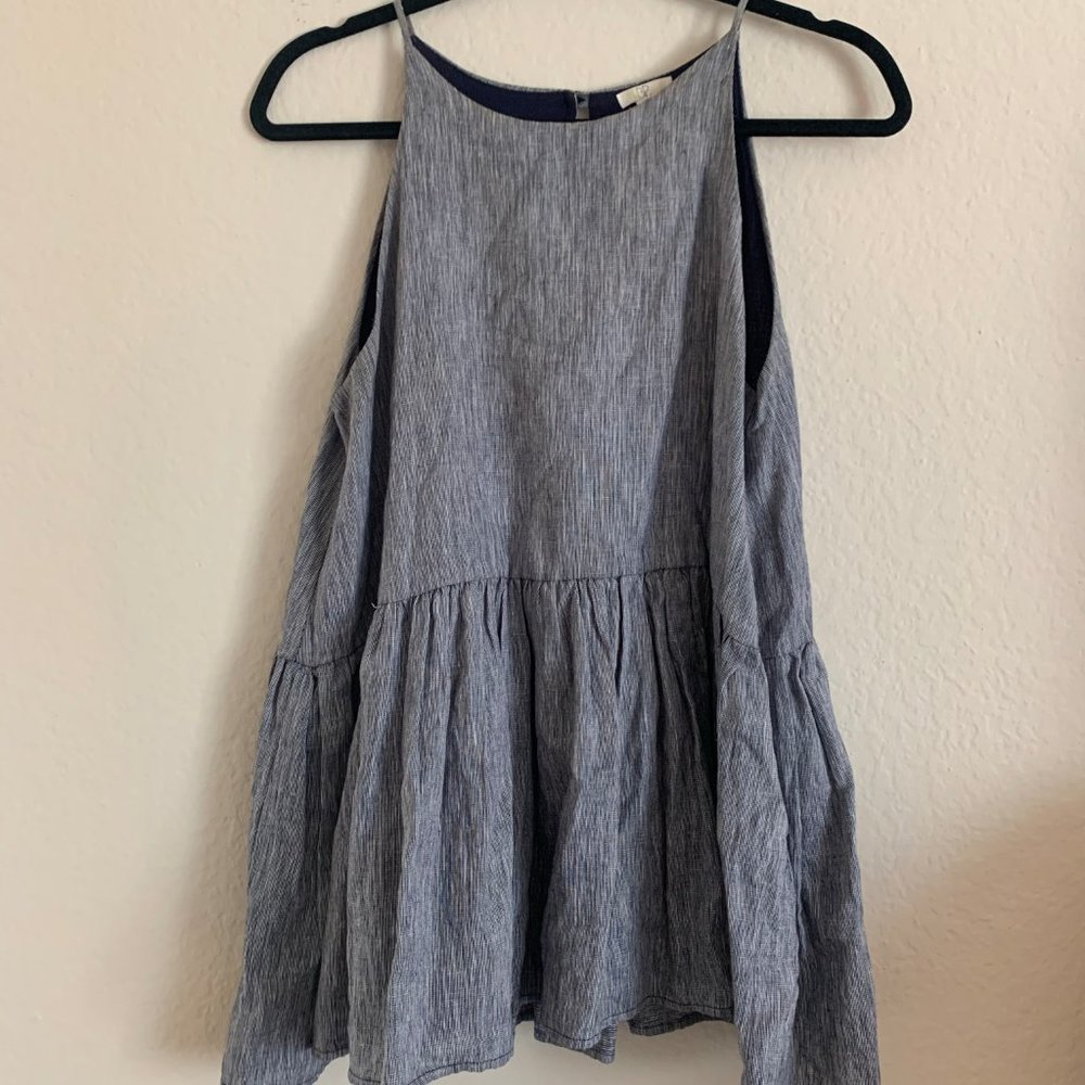 BP Chambray Peplum Tanktop
